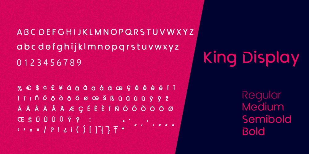King Display font