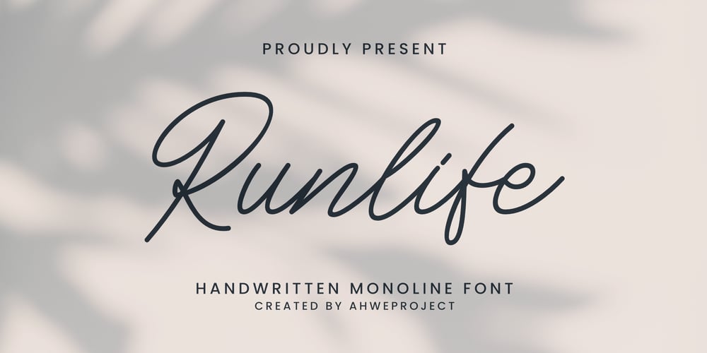 Runlife font