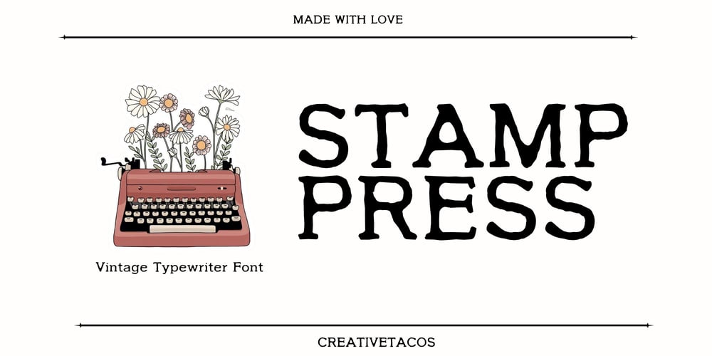 Stamp Press font
