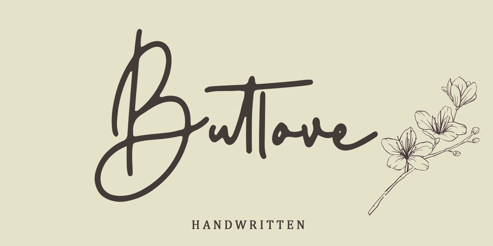 Butlove font