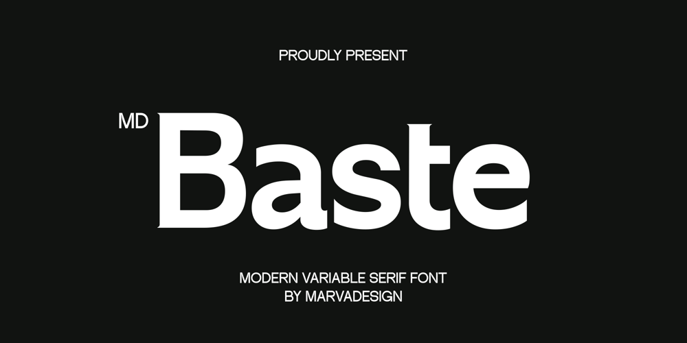 Md Baste font