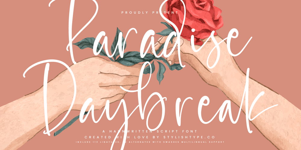 Paradise Daybreak font