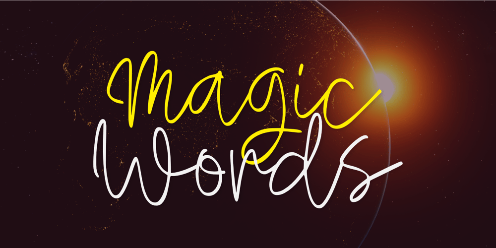 Magic Words font