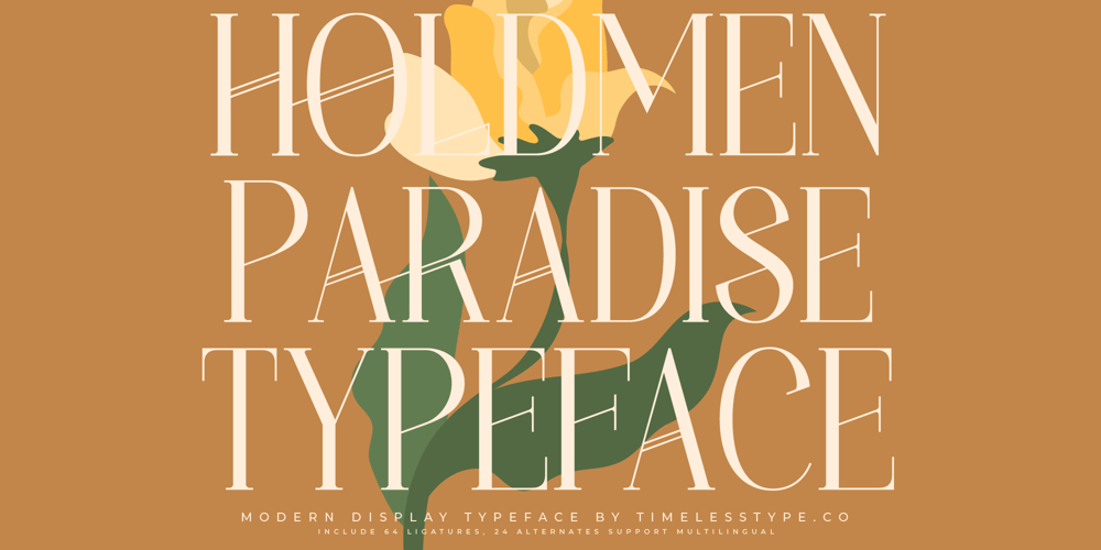 Holdmen Paradise font