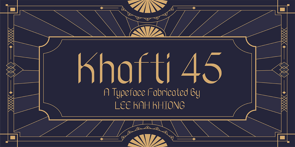 Khafti 45 font