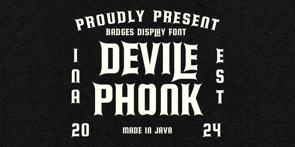 MC Devile Phonk font