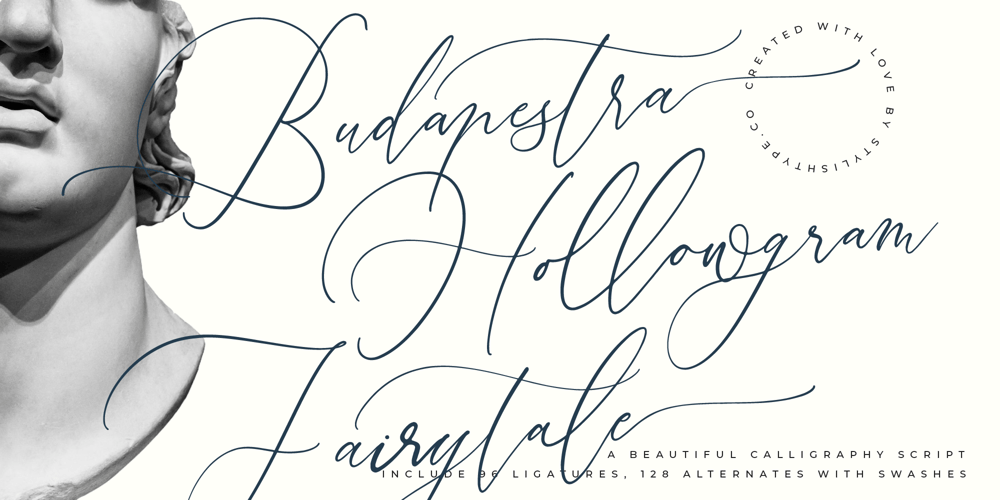 Budapestra Hollowgram Fairytale font