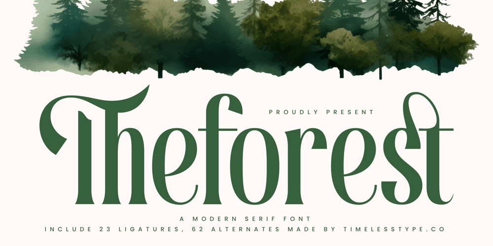 Theforest font