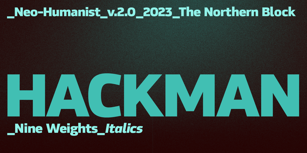 Hackman font