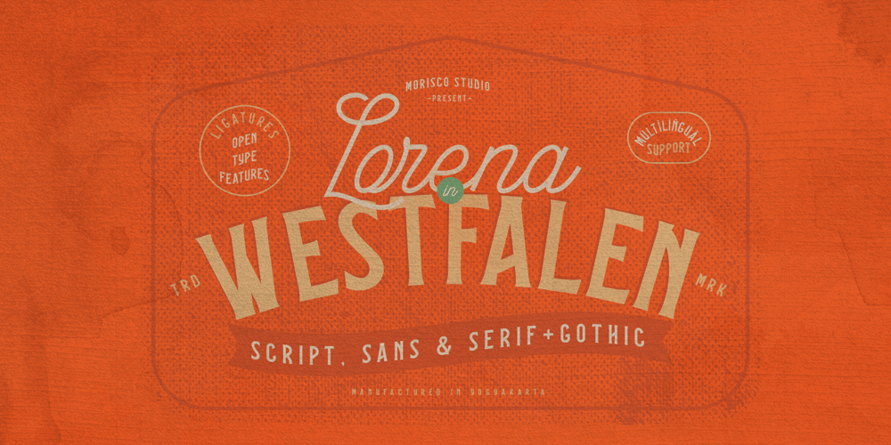 Lorena In Westfalen font