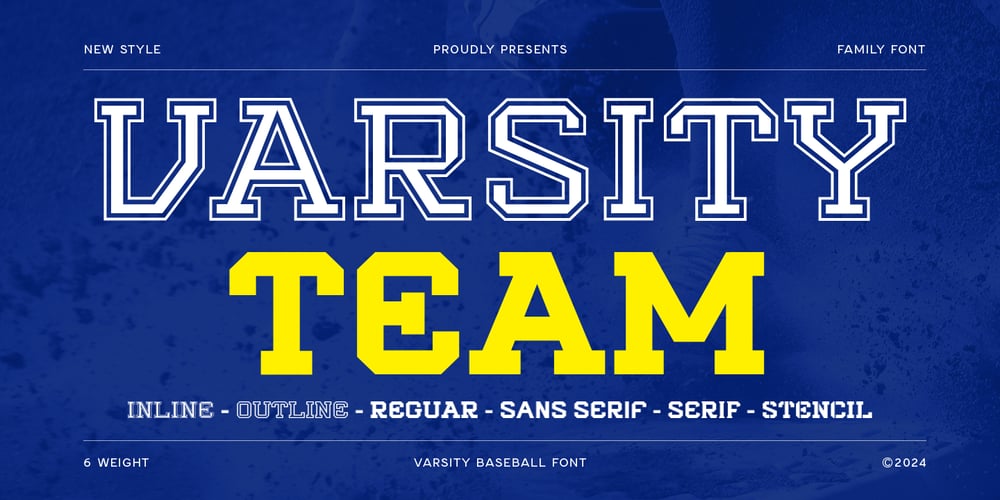 Varsity Team font