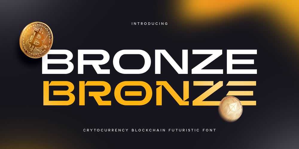 Bronze font