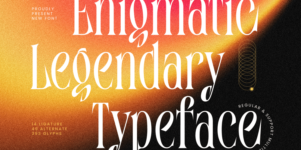 Enigmatic Legendary font