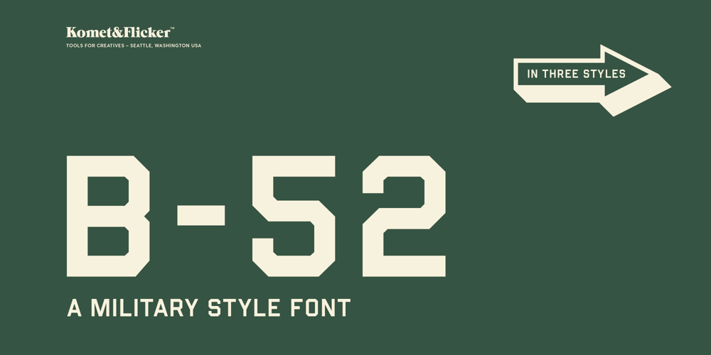 B52 font