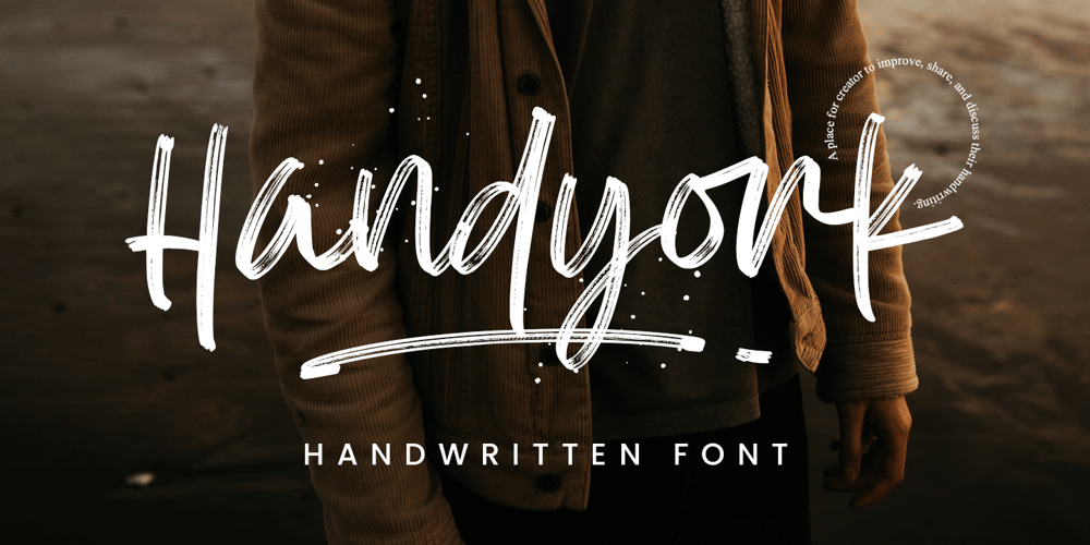 Handyork font