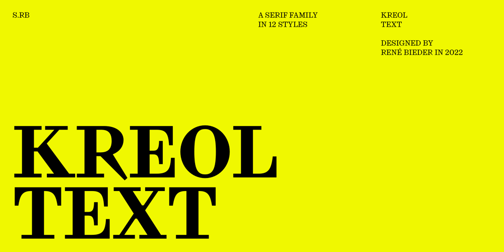 Kreol Text font
