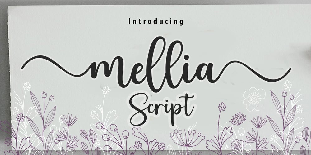 Mellia Script font