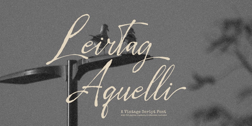 Leirtag Aquelli font