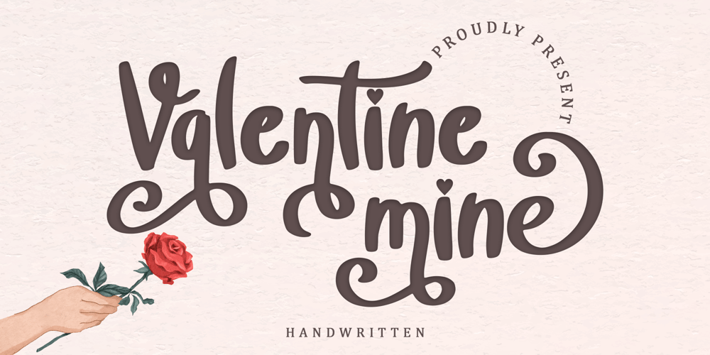 Valentine Mine font