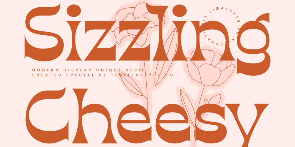 Sizzling Cheesy font