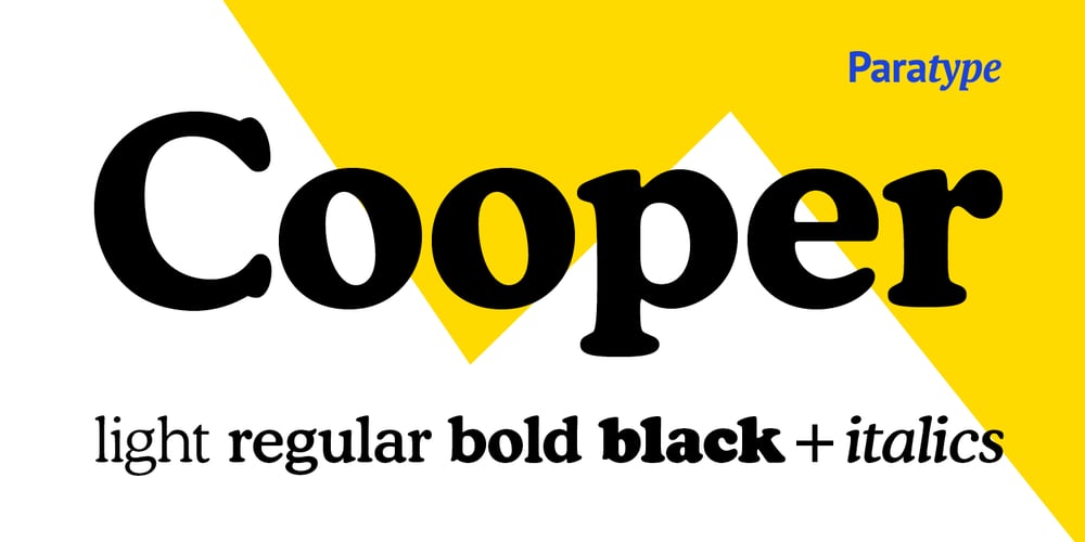 Cooper BT font