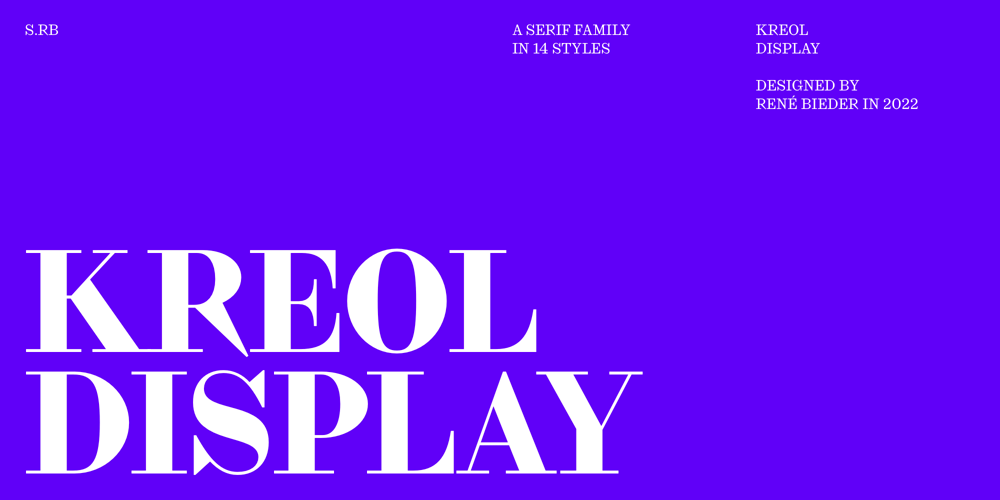 Kreol Display font
