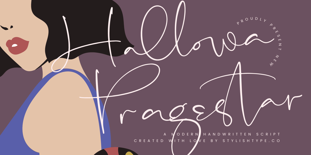 Hallowa Pragestar font