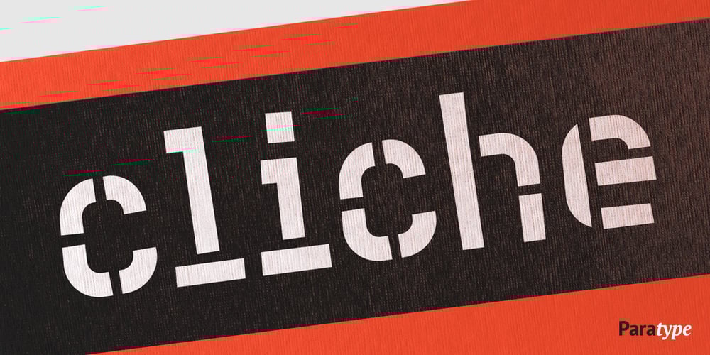 Cliche font