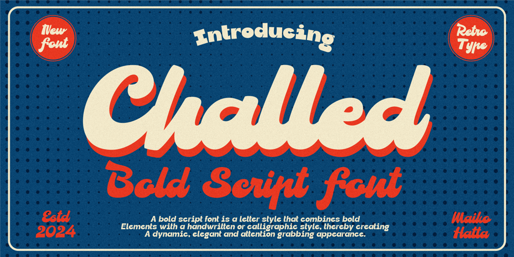 Challed font