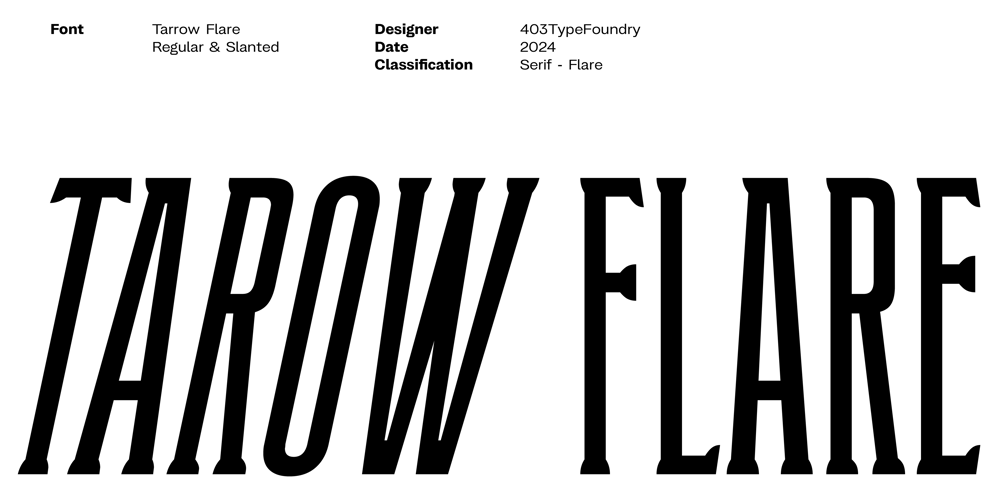 403 Tarow Flare font