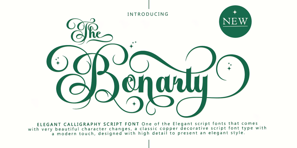 The Bonarty font