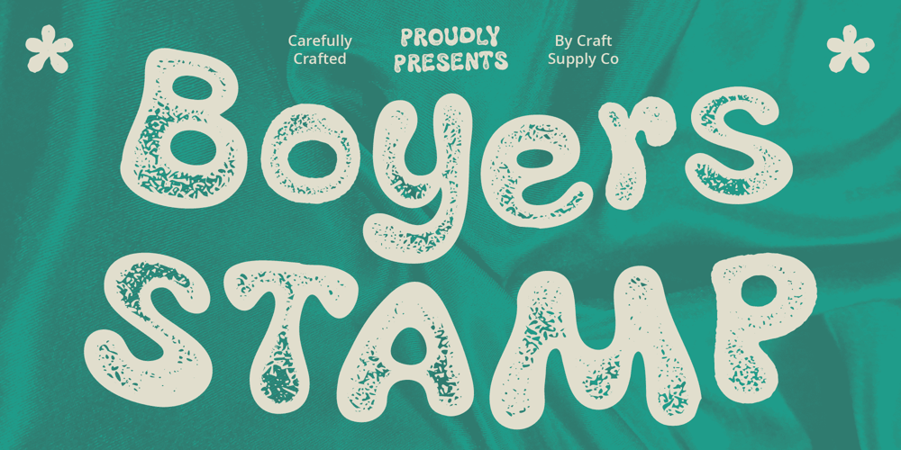 Boyers Stamp font