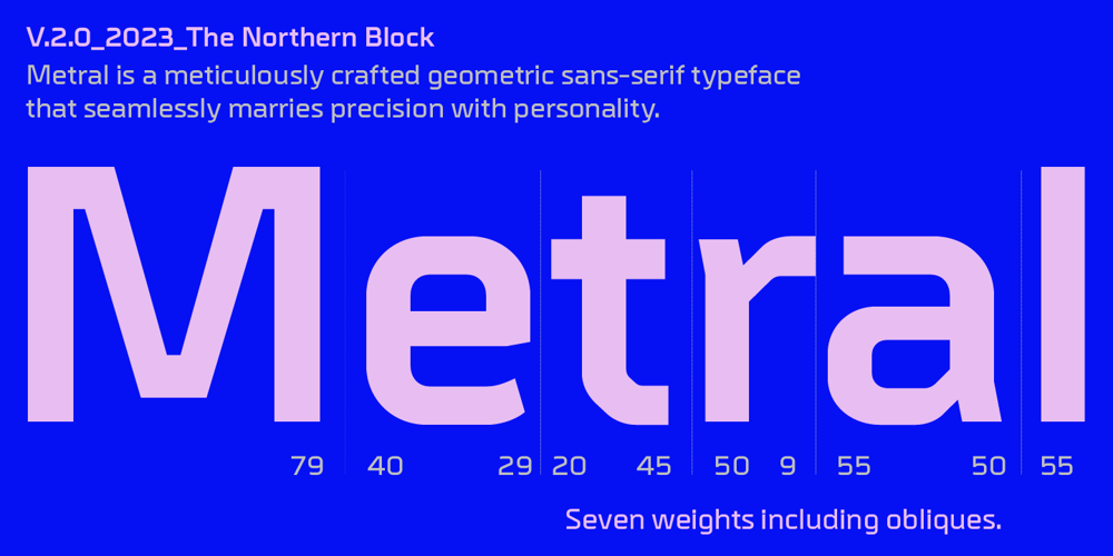 Metral font