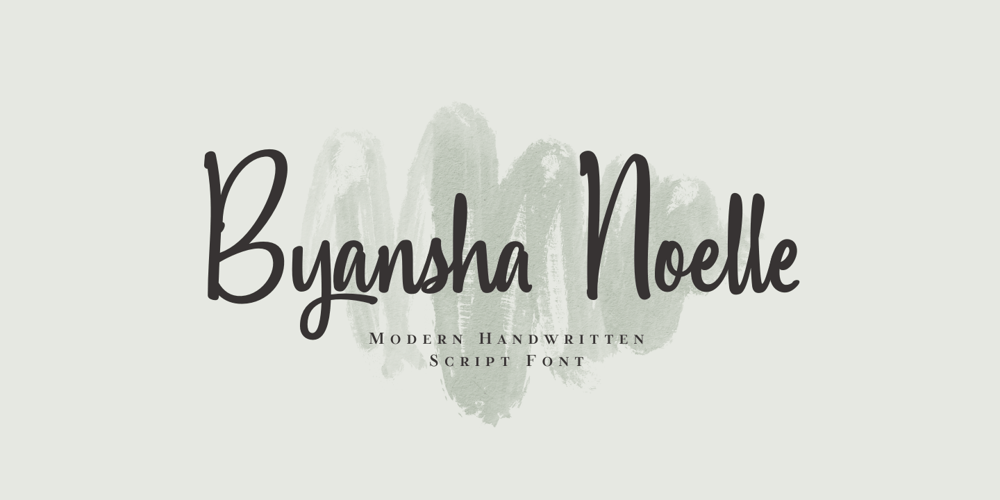Byansha Noelle font