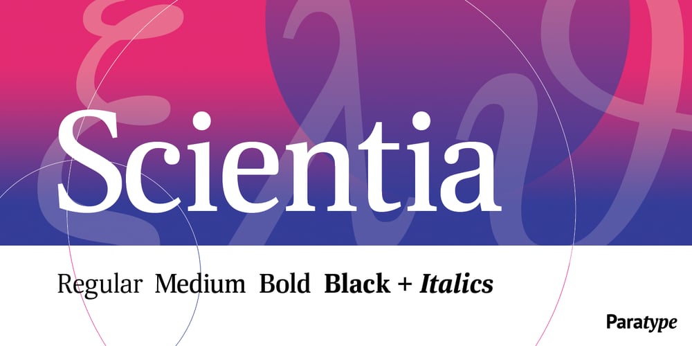 Scientia font