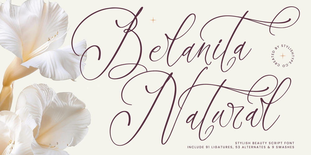 Belanita Natural font
