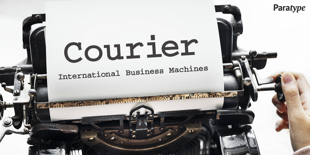 Courier font