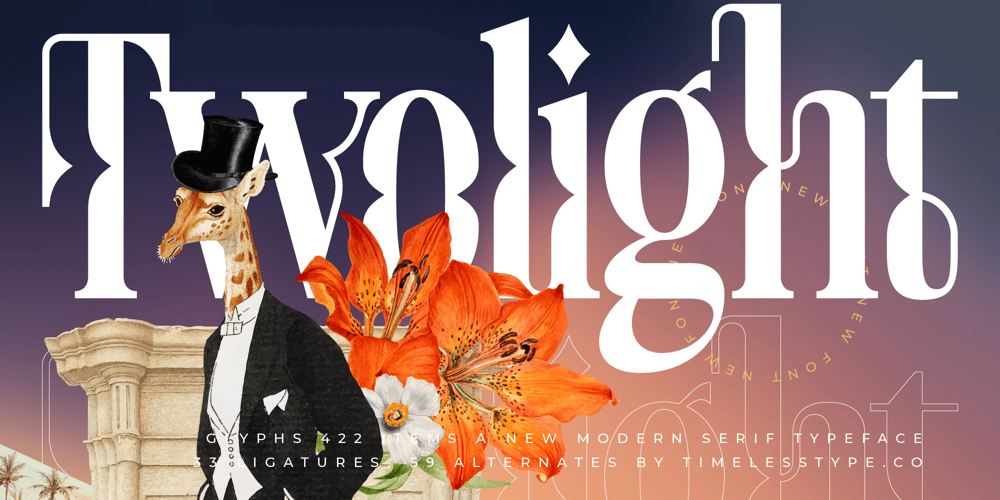 Twolight font