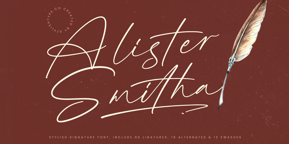 Alister Smitha font