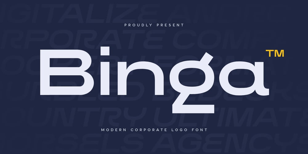 Binga font