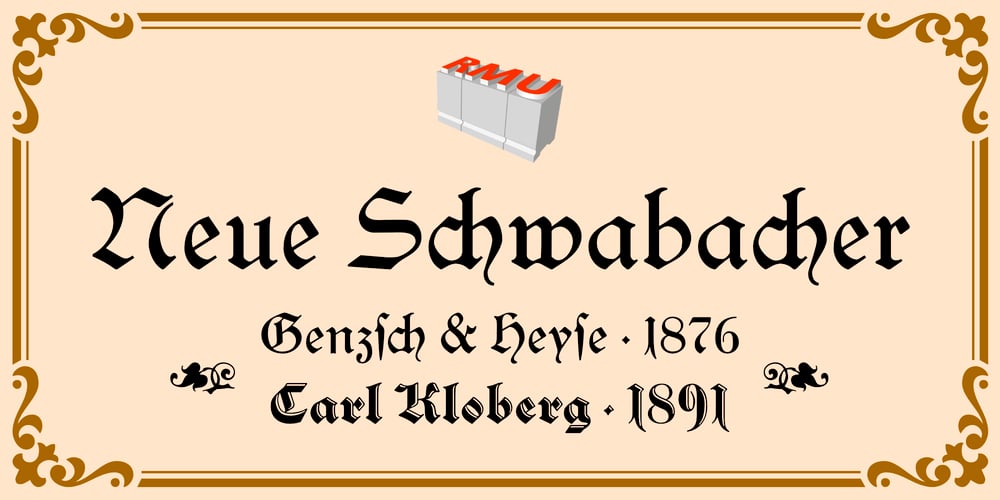 Neue Schwabacher font