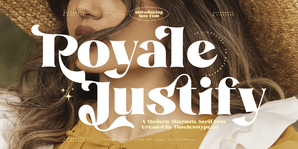 Royale Justify font