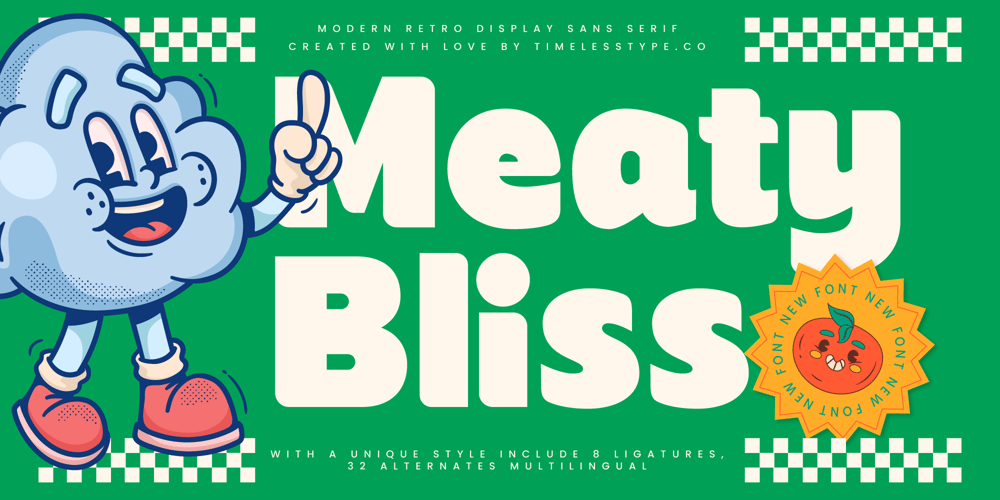 Meaty Bliss font