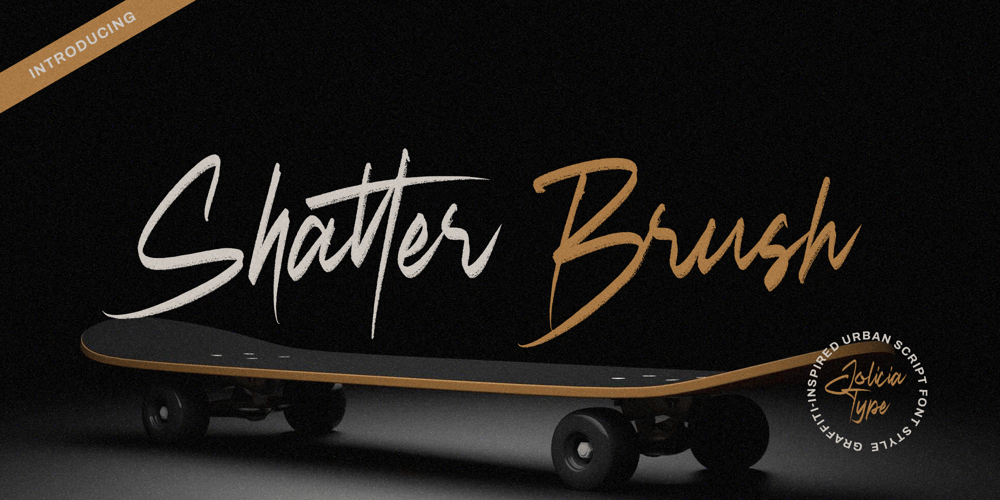 Shatter Brush font