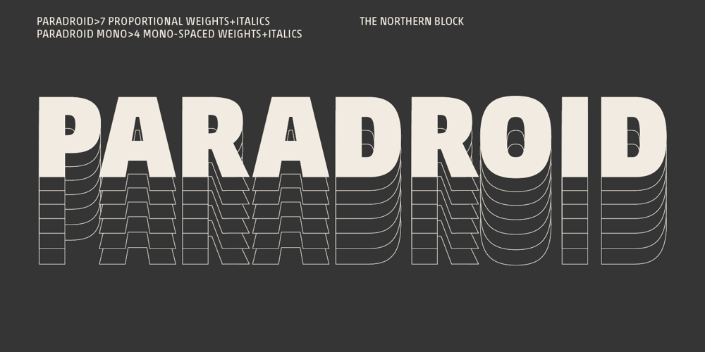 Paradroid font