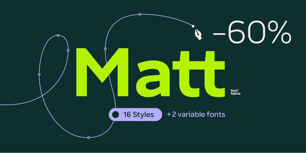 Matt font