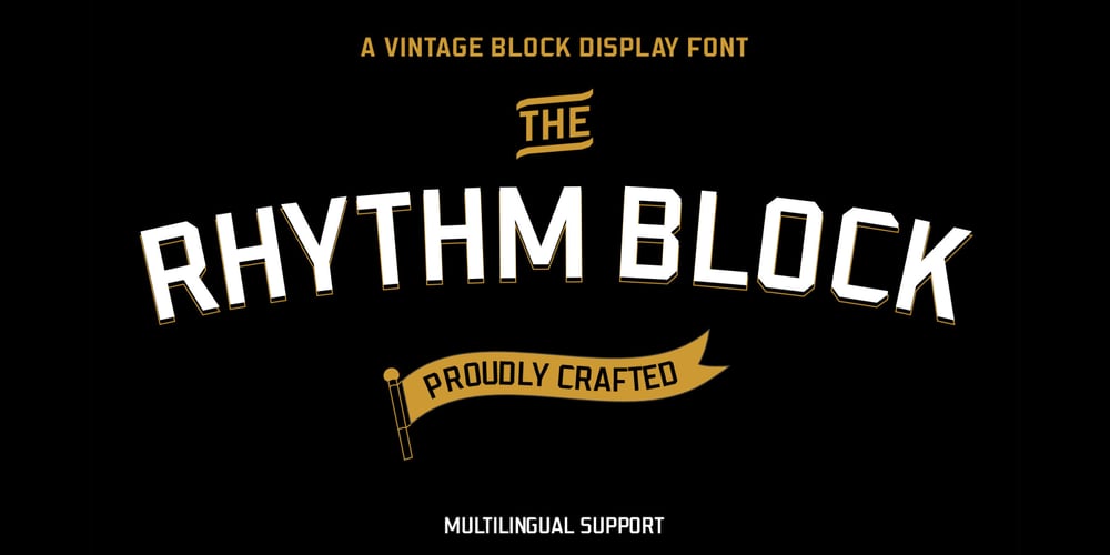 Rhythm Block font