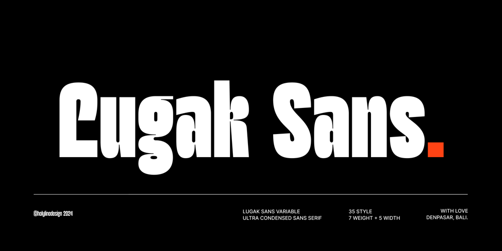 Lugak Sans font