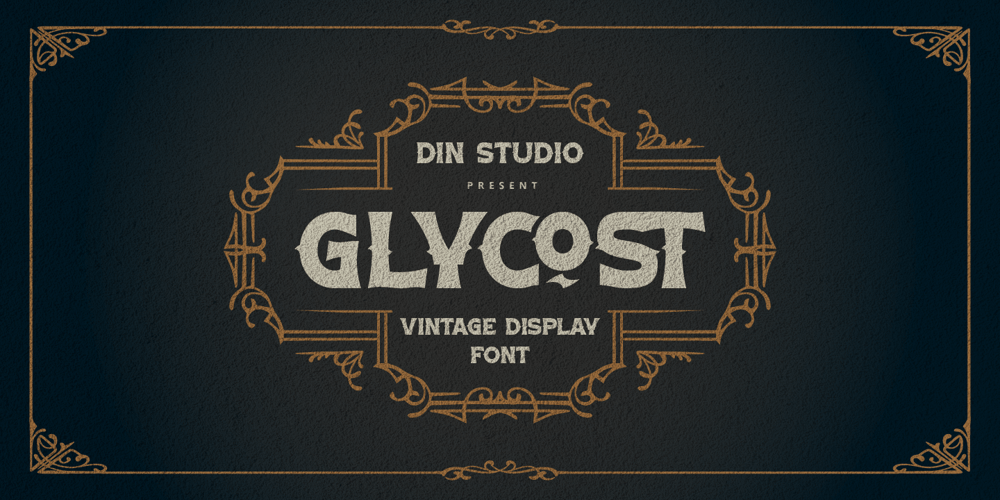 Glycost font