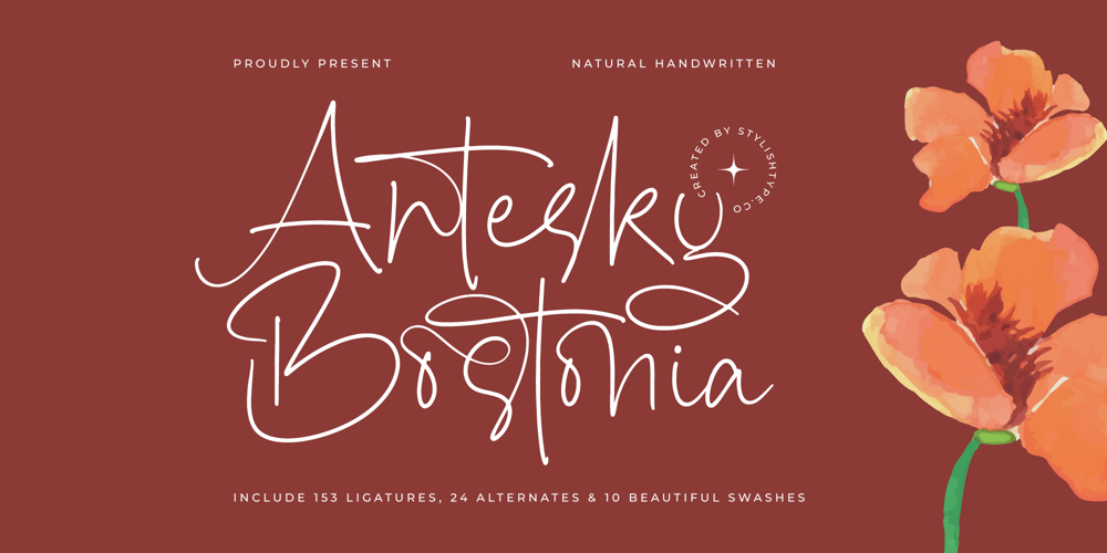 Antesky Bostonia font